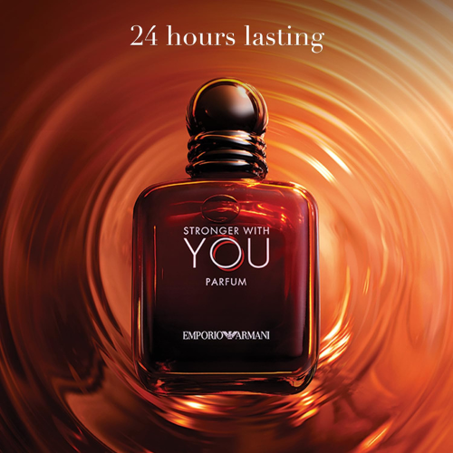 Armani Beauty Stronger With You Parfum Cologne for Men Woody & Ambery Fragrance 3.4 fl oz 100 ml