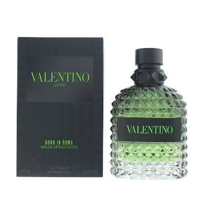 Valentino Uomo Born In Roma Green Stravaganza for Men - 3.4 oz EDT Spray